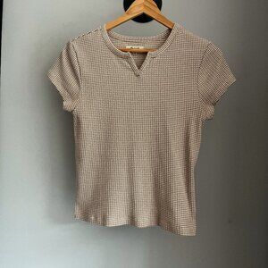 Madewell Ribbed Split-Neck Tee
